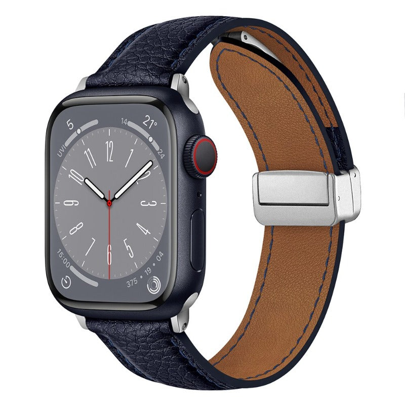 Leather Magnetic Buckle Apple Watch Strap