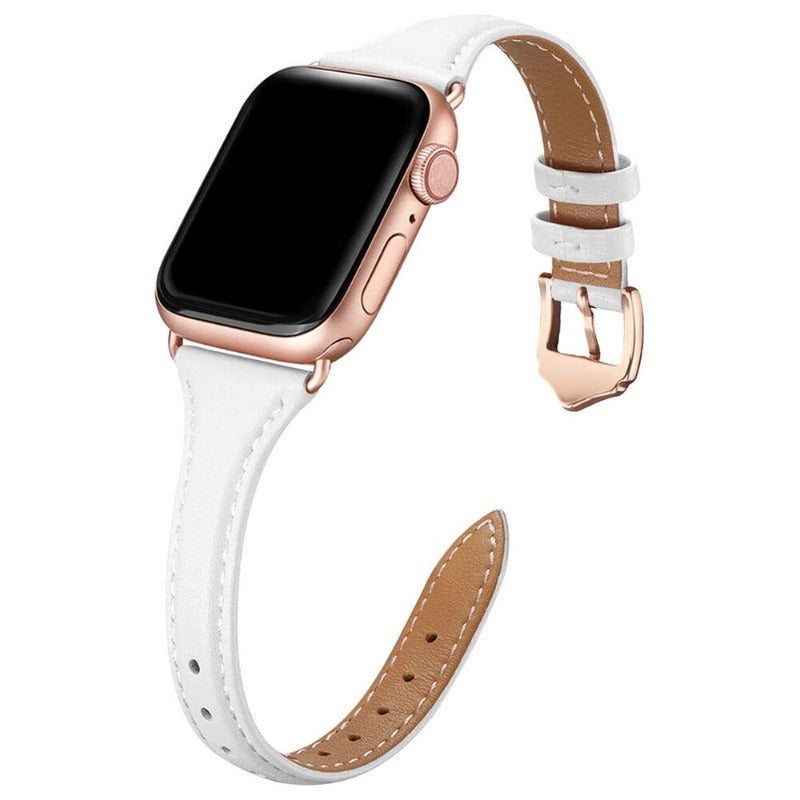 Slim Leather Apple Watch Strap