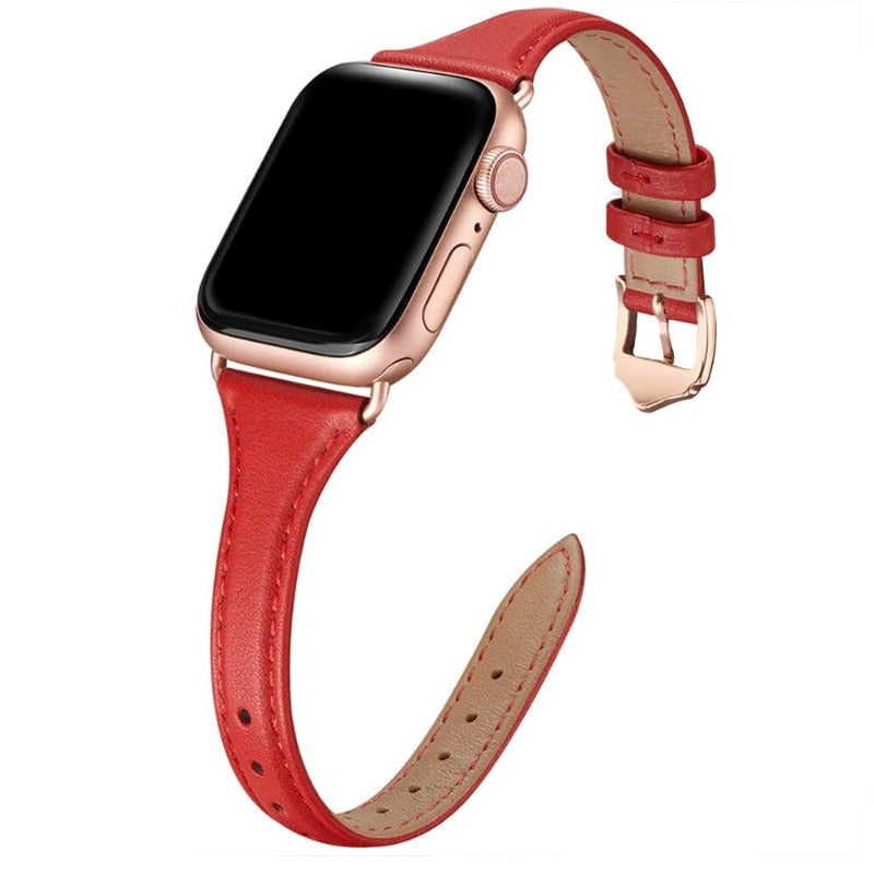 Slim Leather Apple Watch Strap
