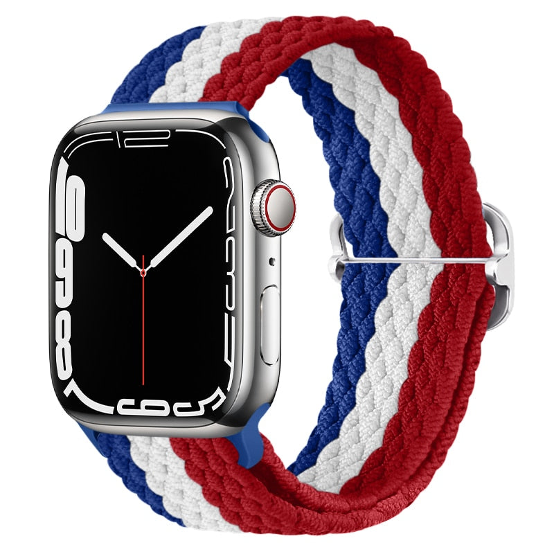 Red white blue hot sale apple watch band