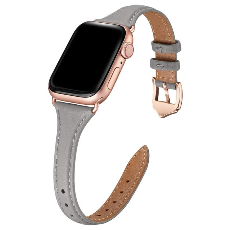 Slim Leather Apple Watch Strap