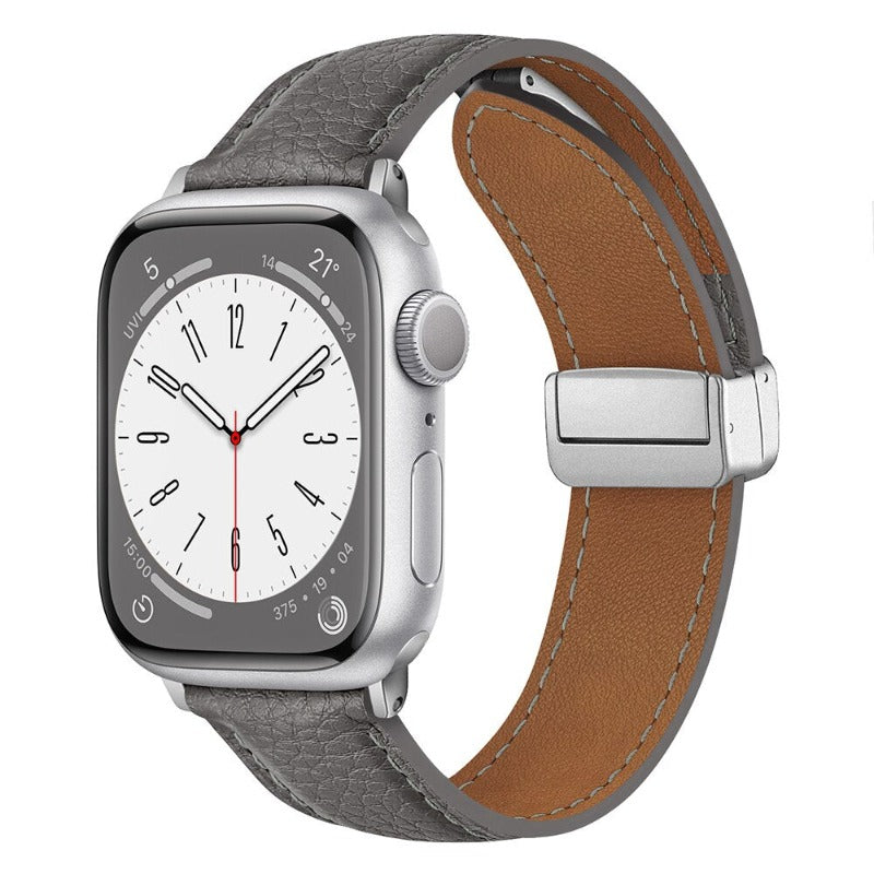 Leather Magnetic Buckle Apple Watch Strap