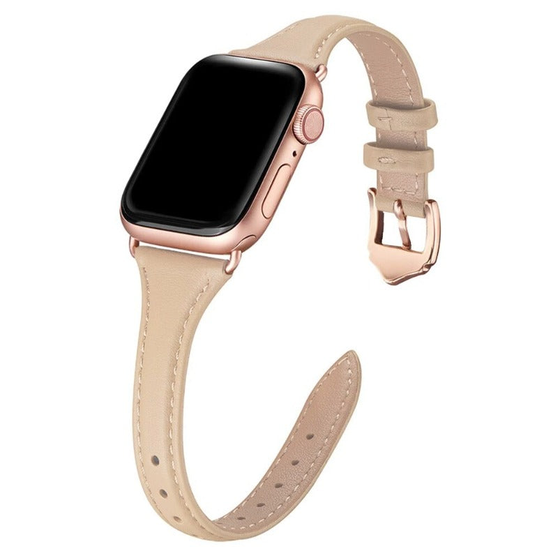 Slim Leather Apple Watch Strap