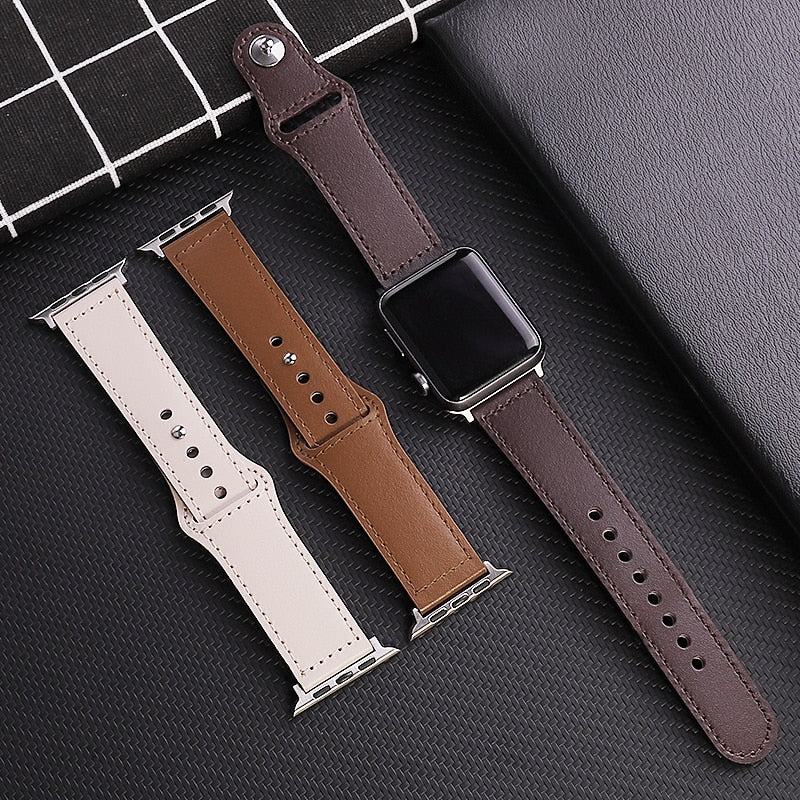 Classic Leather Apple Watch Strap