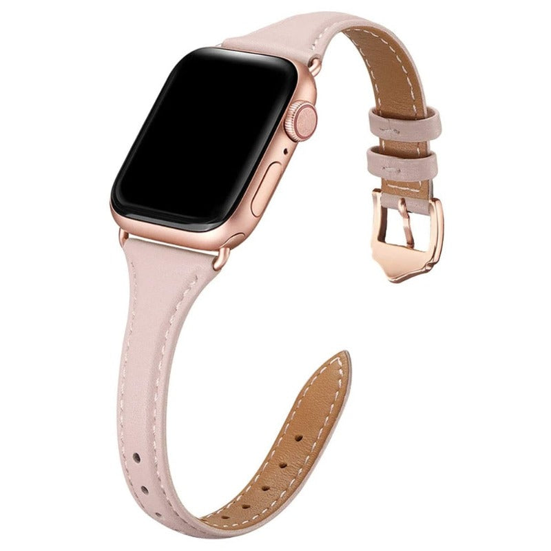Slim Leather Apple Watch Strap