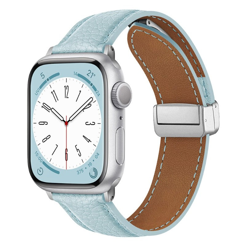 Leather Magnetic Buckle Apple Watch Strap