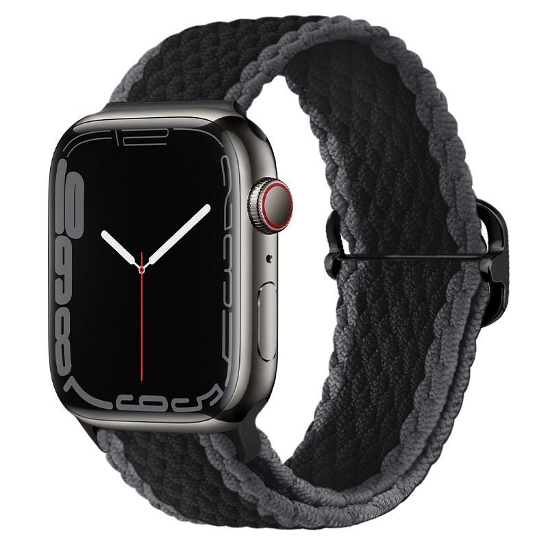 Two Tone Fabric Apple Watch Strap