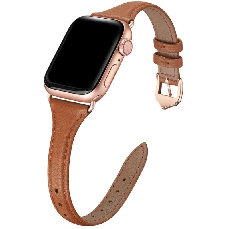 Slim Leather Apple Watch Strap