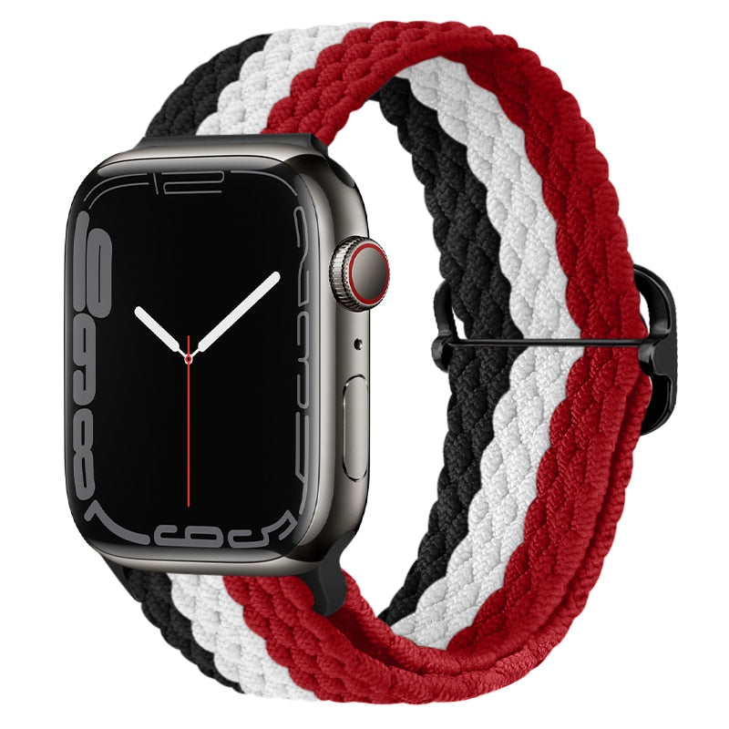 Striped Fabric Apple Watch Strap Bond Street Bands