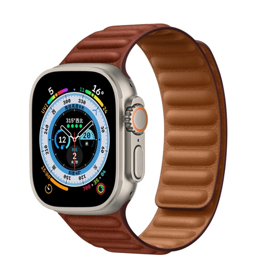 Corrugated Leather Apple Watch Strap